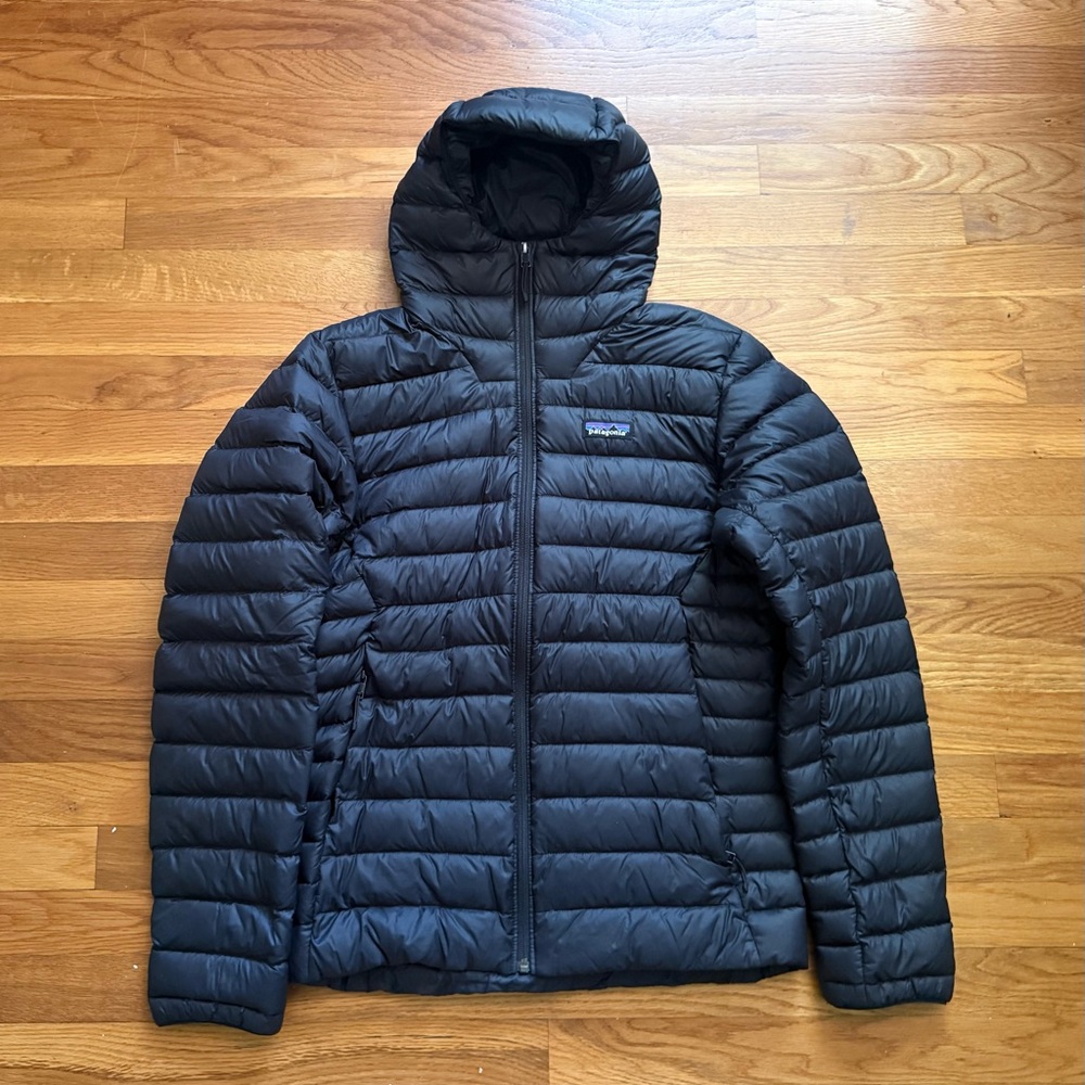 Patagonia Down Sweater Hoody Jacket Men’s Small Black